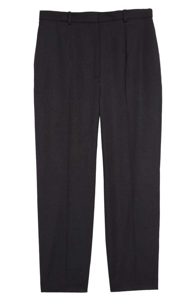 Alexander McQueen Straight Leg Virgin Wool Trousers in 1000 Black Cover