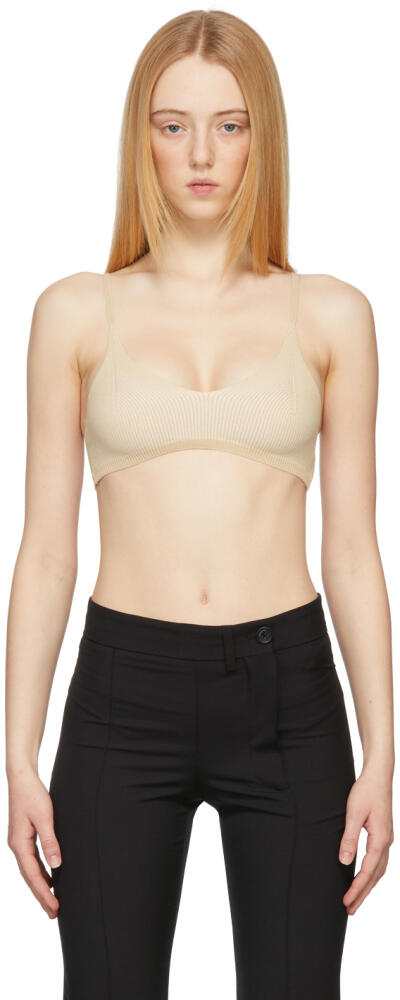 JACQUEMUS Beige 'Le Bandeau Valensole' Bra Cover