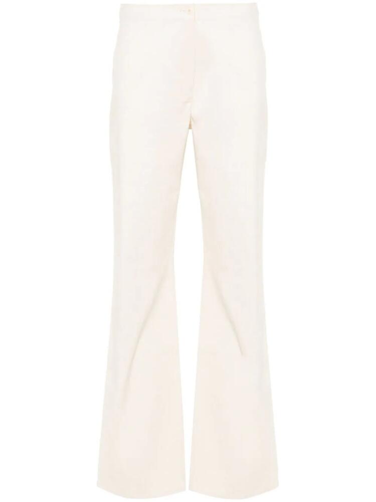 OUR LEGACY Biker high-waist straight trousers - Neutrals Cover