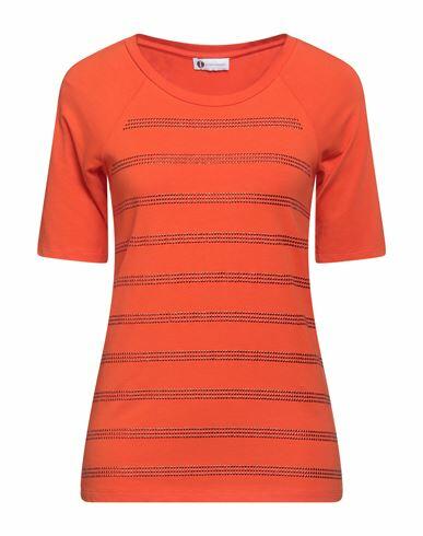 Diana Gallesi Woman T-shirt Orange Cotton, Elastane Cover