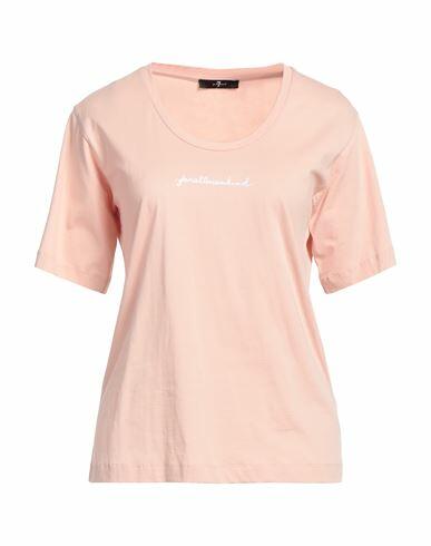 7 For All Mankind Woman T-shirt Blush Cotton Cover