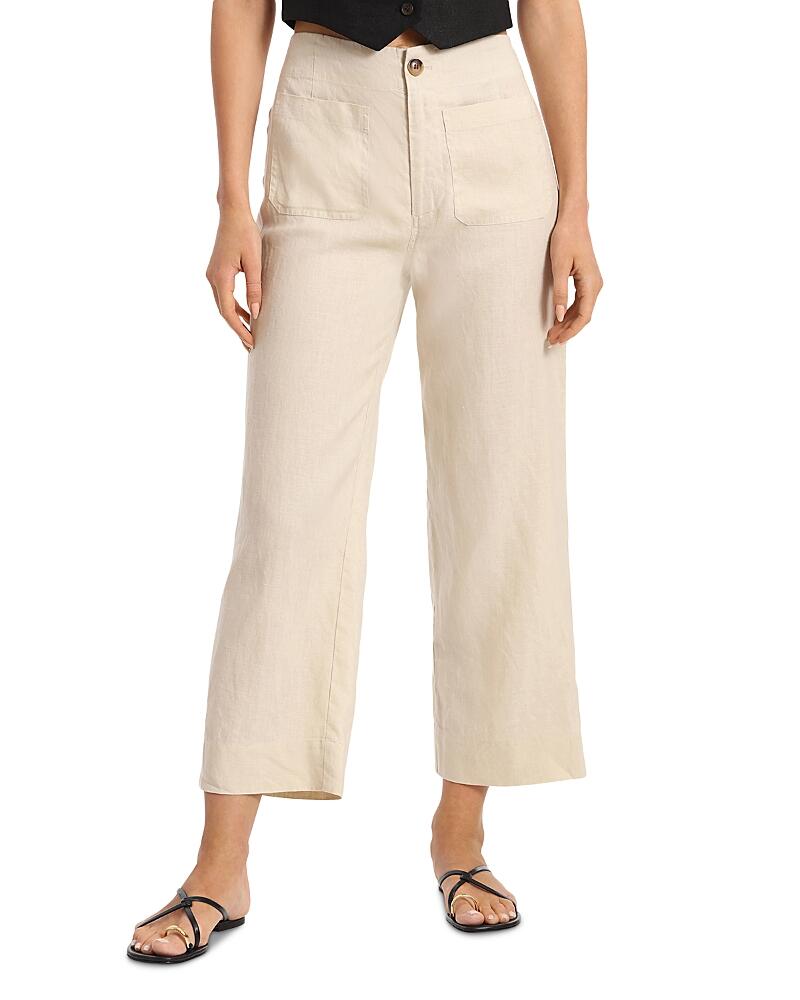 Bagatelle Linen Wide Leg Cropped Pants Cover