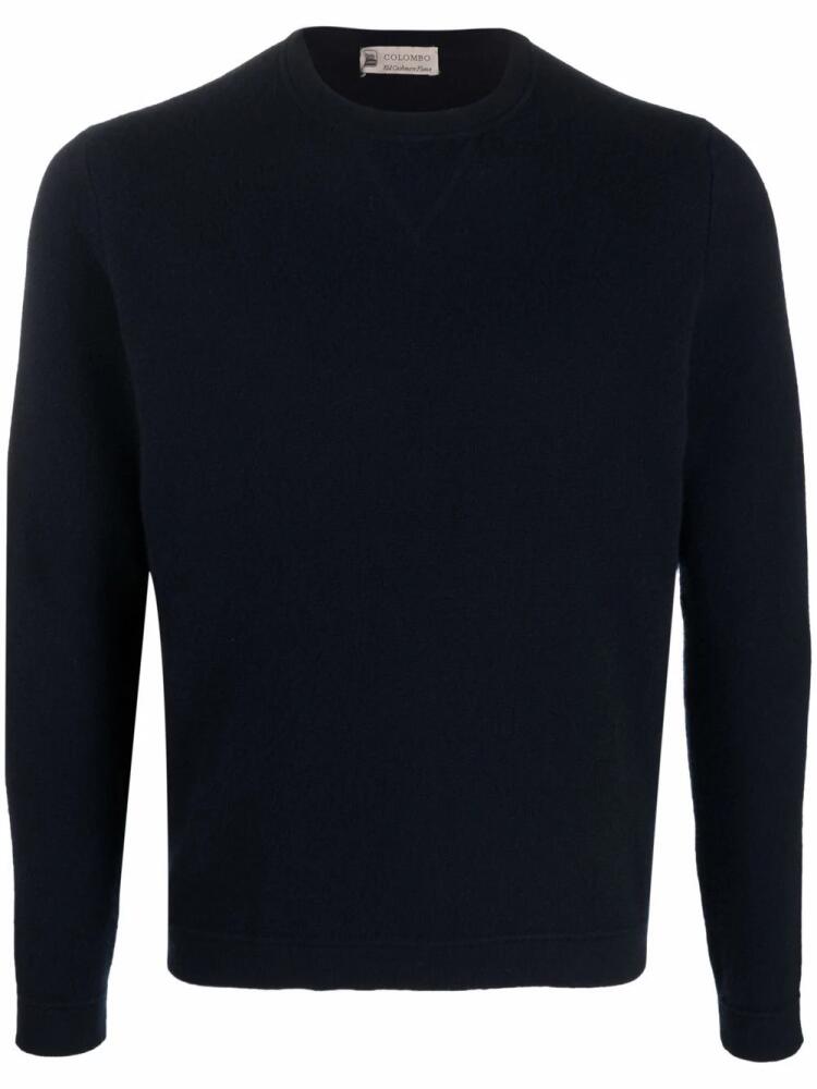 Colombo long-sleeve cashmere jumper - Blue Cover