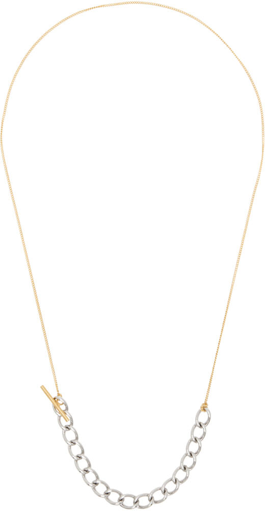 Dries Van Noten Gold & Silver Contrast Chain Necklace Cover