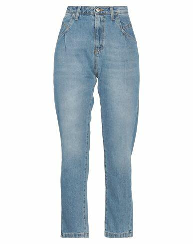 Fly Girl Woman Jeans Blue Cotton Cover