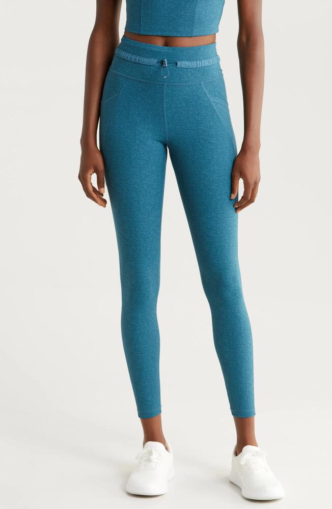 TravisMathew Painted Sky Pocket Leggings in Heather Legion Blue Cover