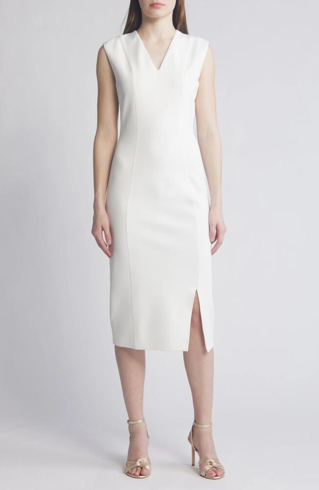 BOSS Dukeva Midi Sheath Dress in Soft Cream Cover