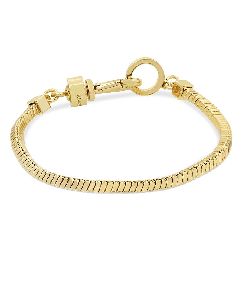 Allsaints Snake Chain Flex Bracelet in Gold Tone Cover