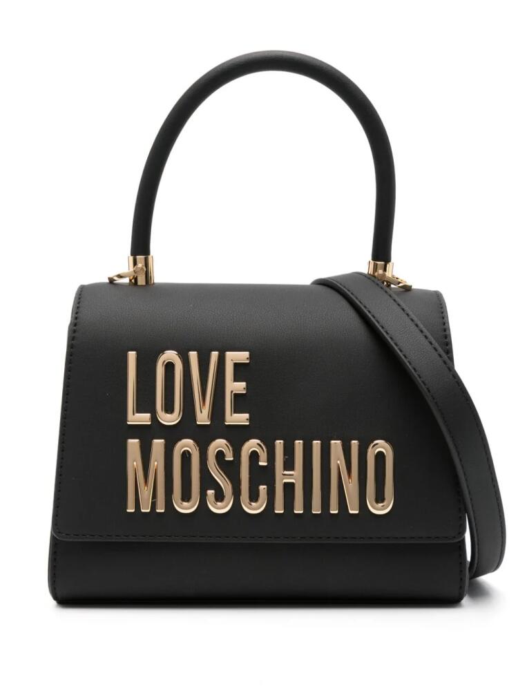 Love Moschino logo-lettering tote bag - Black Cover