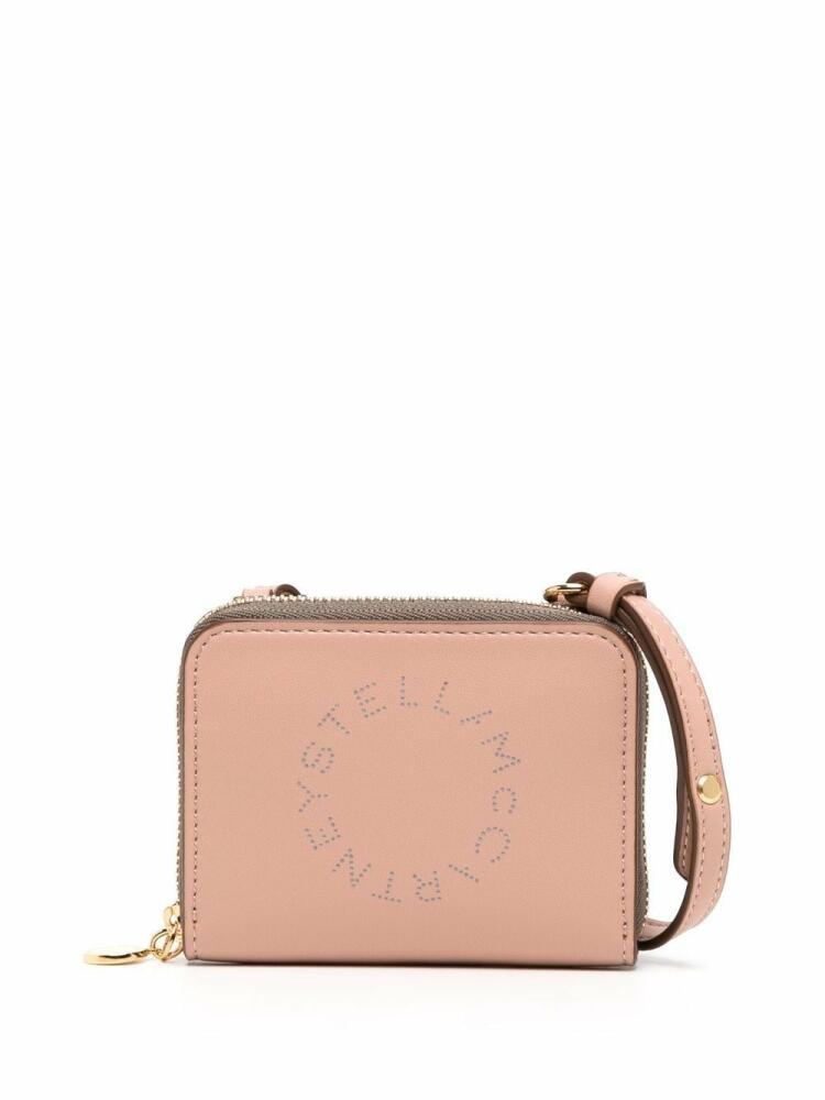 Stella McCartney Stella Logo strap-detail cardholder - Pink Cover