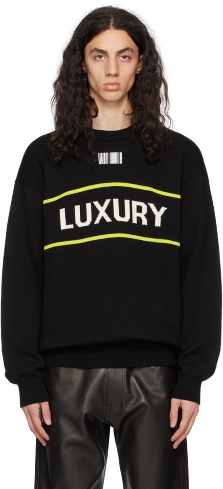 VTMNTS Black 'Luxury' Sweater Cover