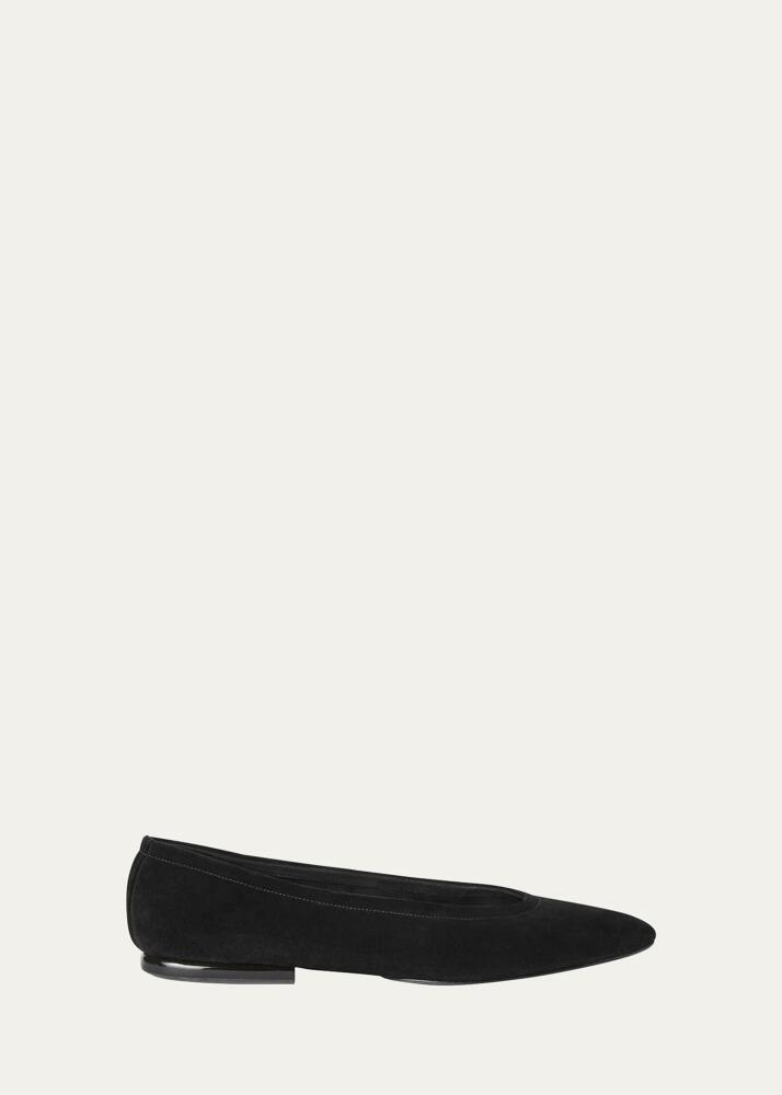 Loro Piana Primula Suede Ballerina Flats Cover