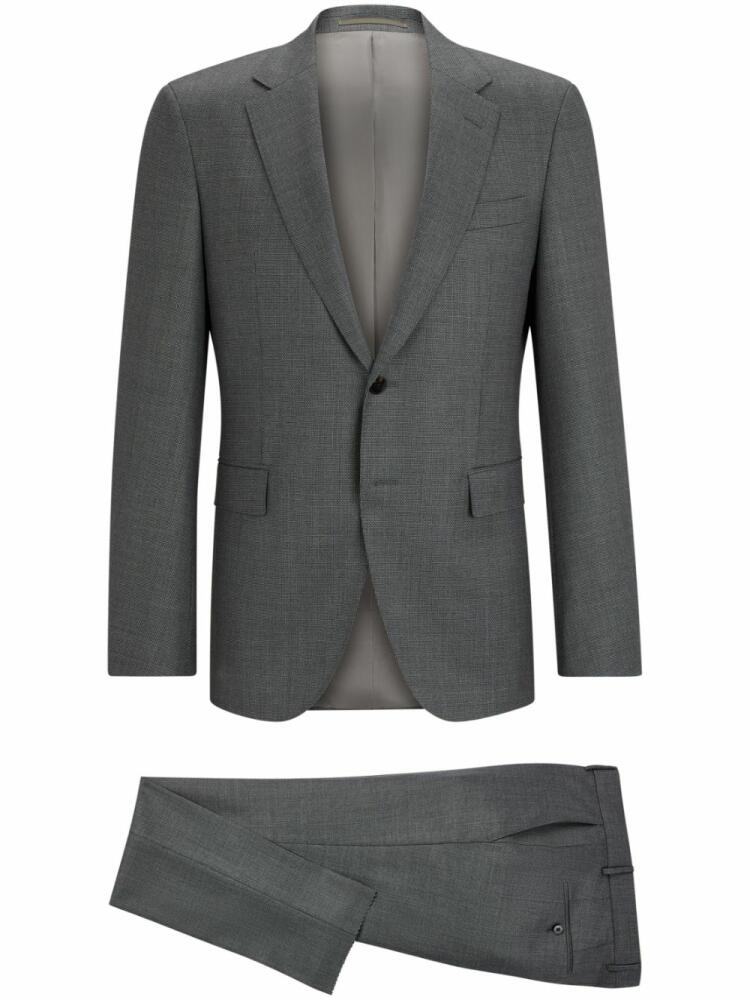 BOSS single-breasted wool suit - Grey Cover