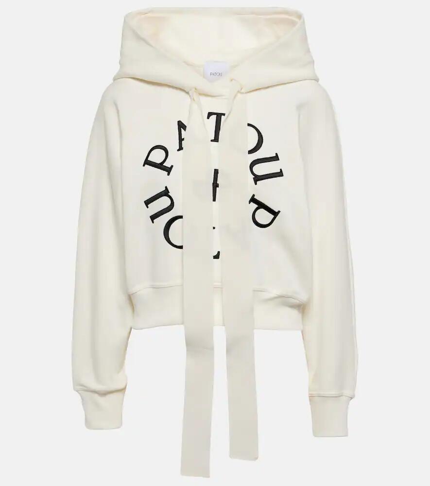 Patou Logo cropped cotton jersey hoodie Cover