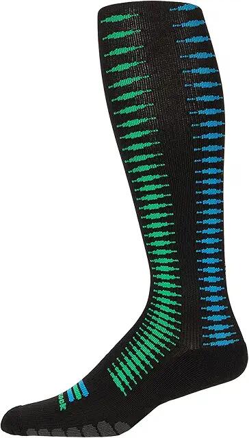 Eurosock Graduated Compression Multi Stripe OTC (Electra Black) Crew Cut Socks Shoes Cover