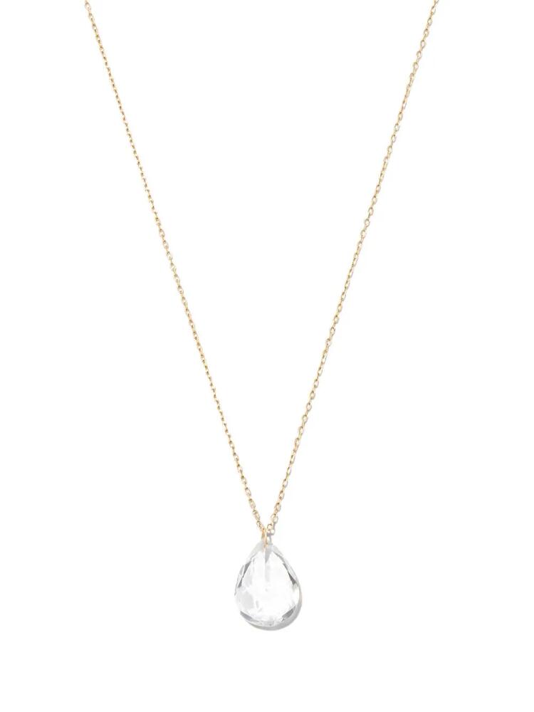 Persée 18kt yellow gold pear topaz necklace Cover