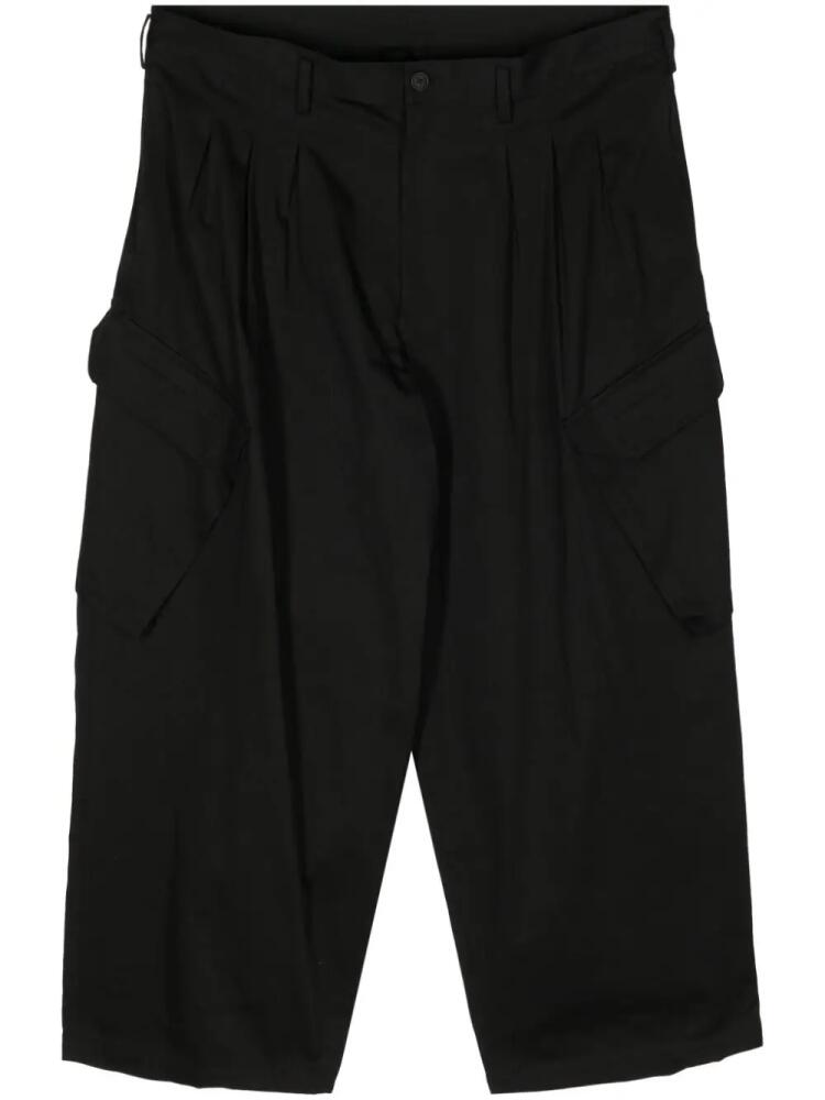 Yohji Yamamoto cropped cargo trousers - Black Cover