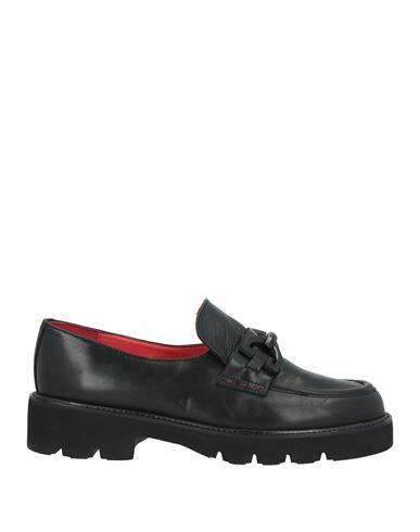 Pas De Rouge Woman Loafers Black Leather Cover