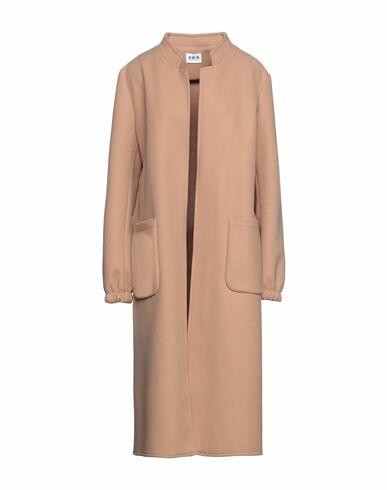 Berna Woman Coat Camel Polyester Cover