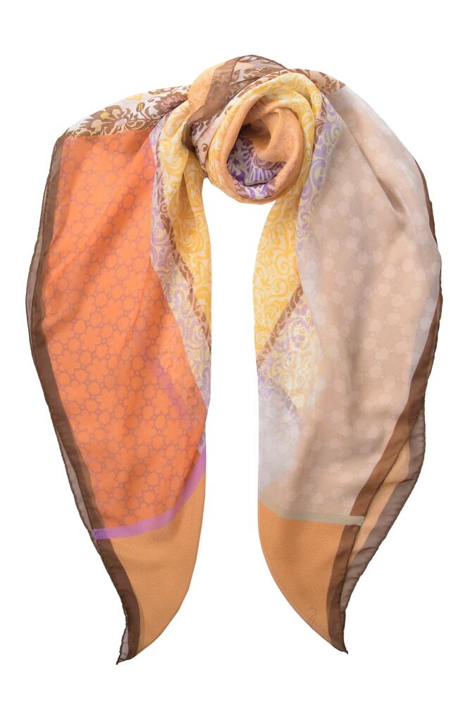 Elizabetta Dafne - Large Silk Scarf for Women in Sunrise Cover