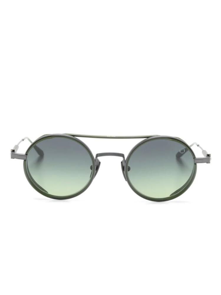 Akoni Eres round-frame sunglasses - Silver Cover