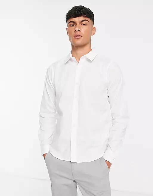 Bolongaro Trevor slim fit classic shirt-White Cover