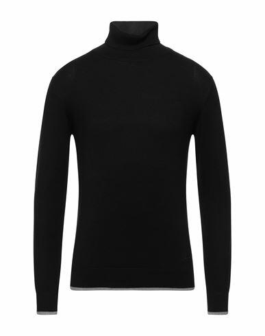 Yes Zee By Essenza Man Turtleneck Black Viscose, Nylon Cover