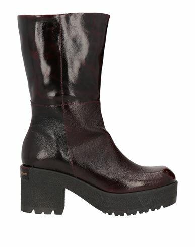 Patrizia Bonfanti Woman Ankle boots Deep purple Soft Leather Cover