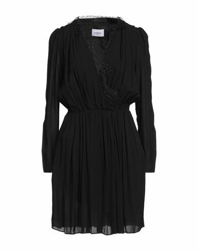 Dondup Woman Mini dress Black Viscose Cover