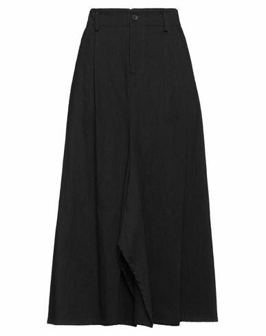 Yohji Yamamoto Woman Denim skirt Black Cotton Cover