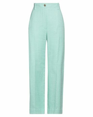 Patou Woman Pants Light green Cotton, Polyamide, Elastane Cover