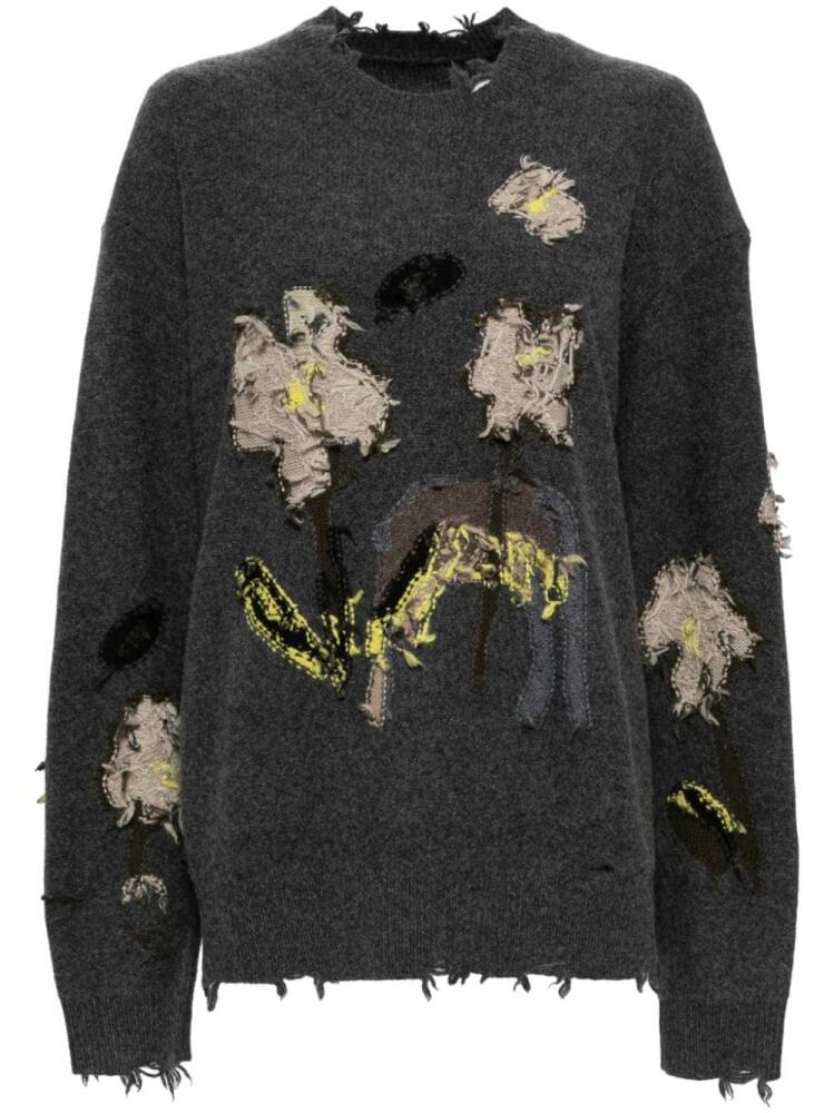 JNBY floral pattern sweatshirt - Grey Cover