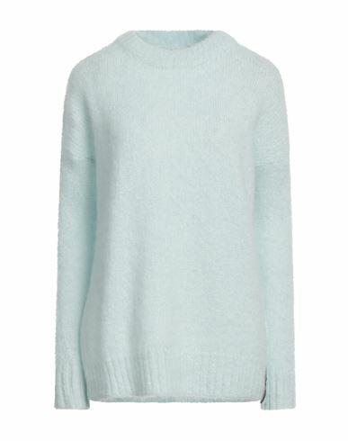 Hinnominate Woman Sweater Sky blue Mohair wool, Acrylic, Polyamide, Wool, Elastane Cover