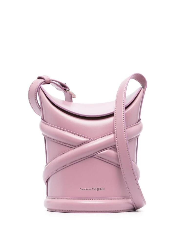 Alexander McQueen pipe-detail bucket bag - Pink Cover