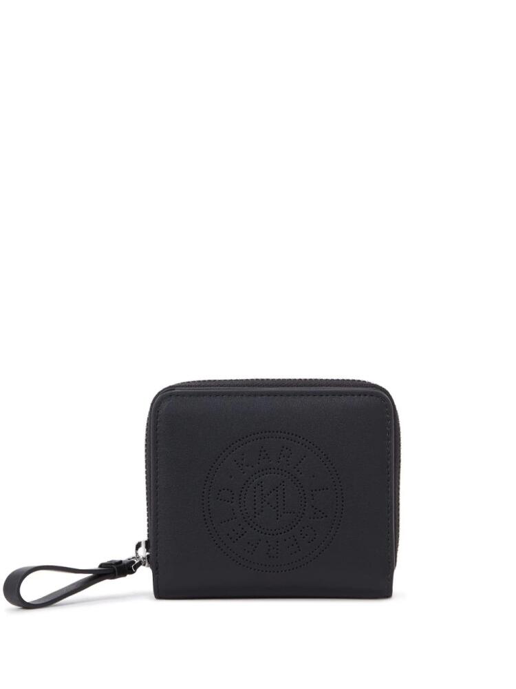 Karl Lagerfeld K/Circle leather bi-fold wallet - Black Cover