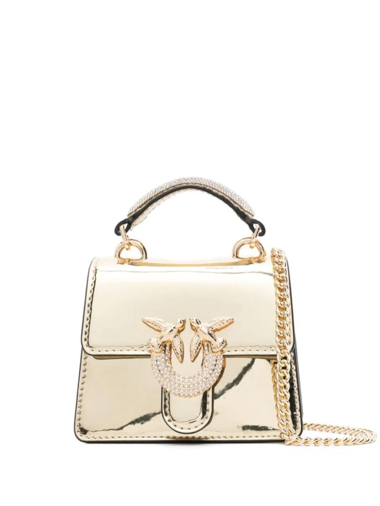 PINKO micro Love One bag - Gold Cover