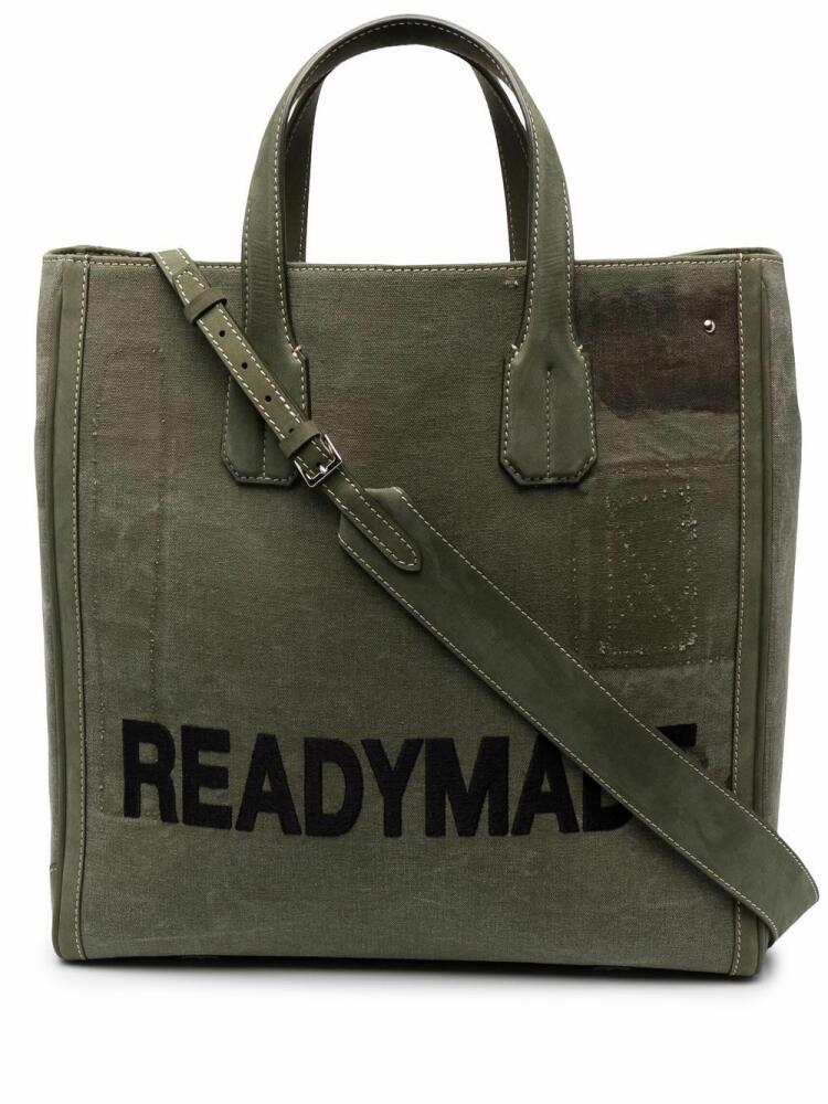 Readymade large logo tote bag - Green Cover