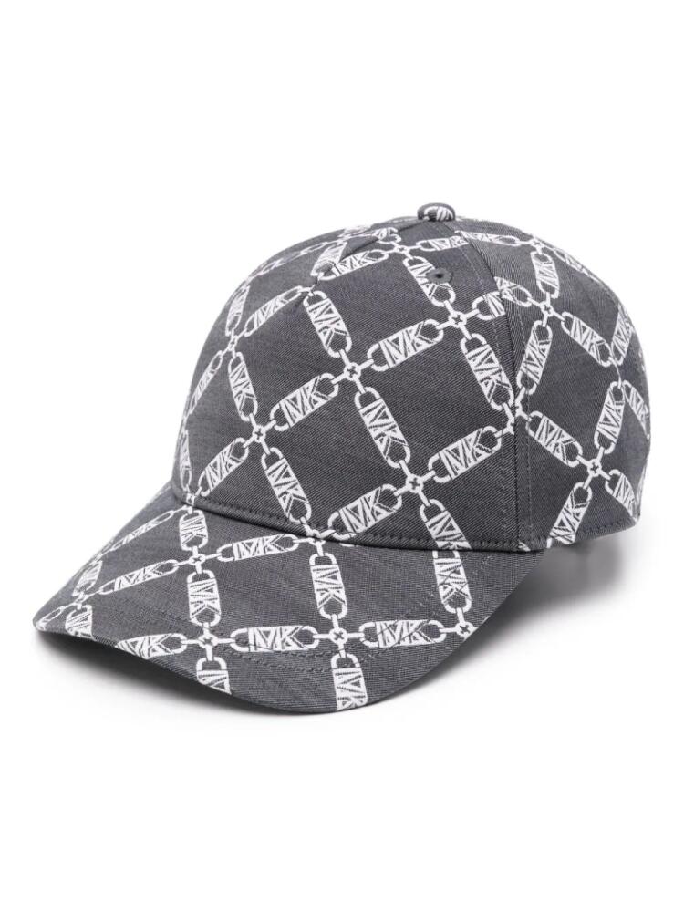 Michael Kors logo-jacquard twill cap - Black Cover