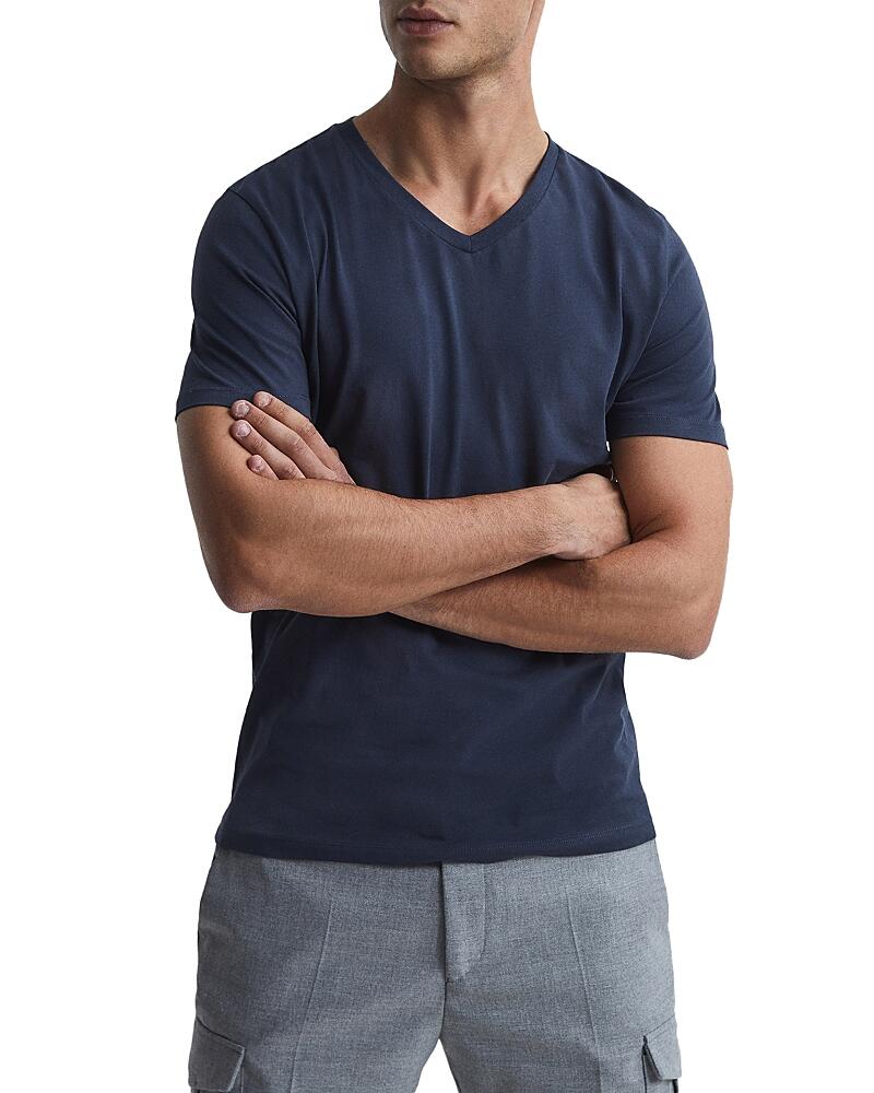 Reiss Dayton Cotton V Neck Tee Cover