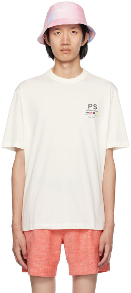 PS by Paul Smith White 'PS International' T-Shirt Cover