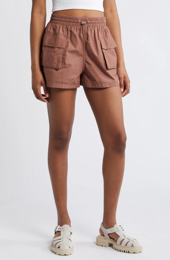 BP. Cotton Poplin Cargo Shorts in Brown Topaz Cover