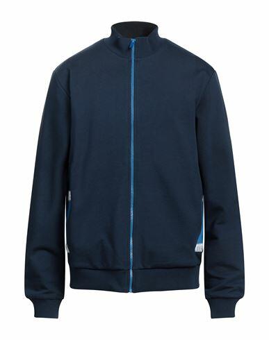 Bikkembergs Man Sweatshirt Midnight blue Cotton, Elastane, Polyester Cover