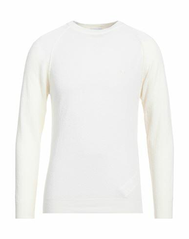 Berna Man Sweater Ivory Cotton, Polyamide Cover