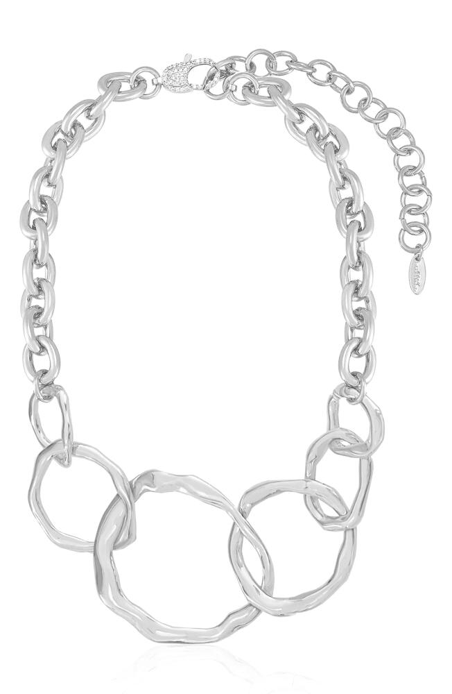 Ettika Interlocking Loop Necklace in Silver Cover