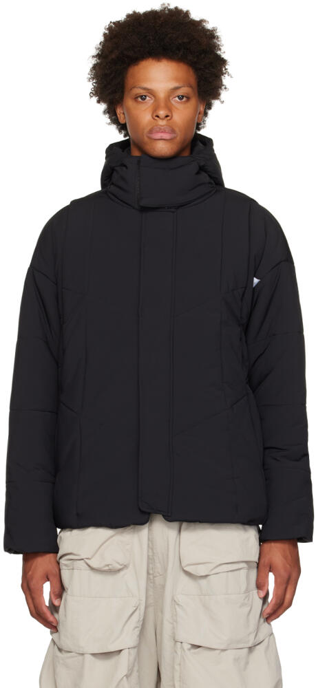 Archival Reinvent Black Zip Down Jacket Cover