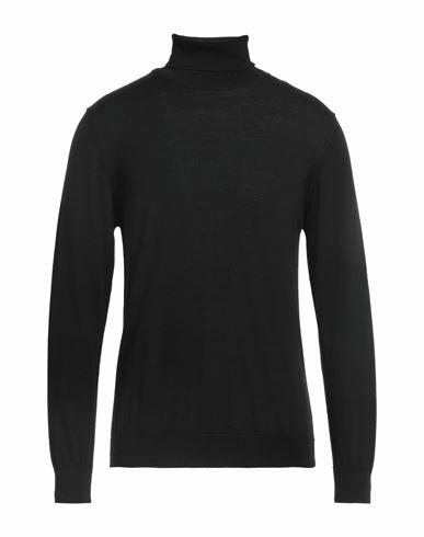 Daniele Fiesoli Man Turtleneck Black Merino Wool Cover