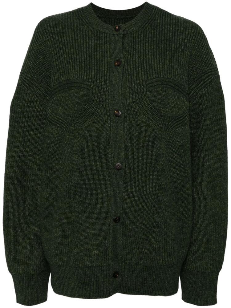 JNBY long-sleeved button-up cardigan - Green Cover