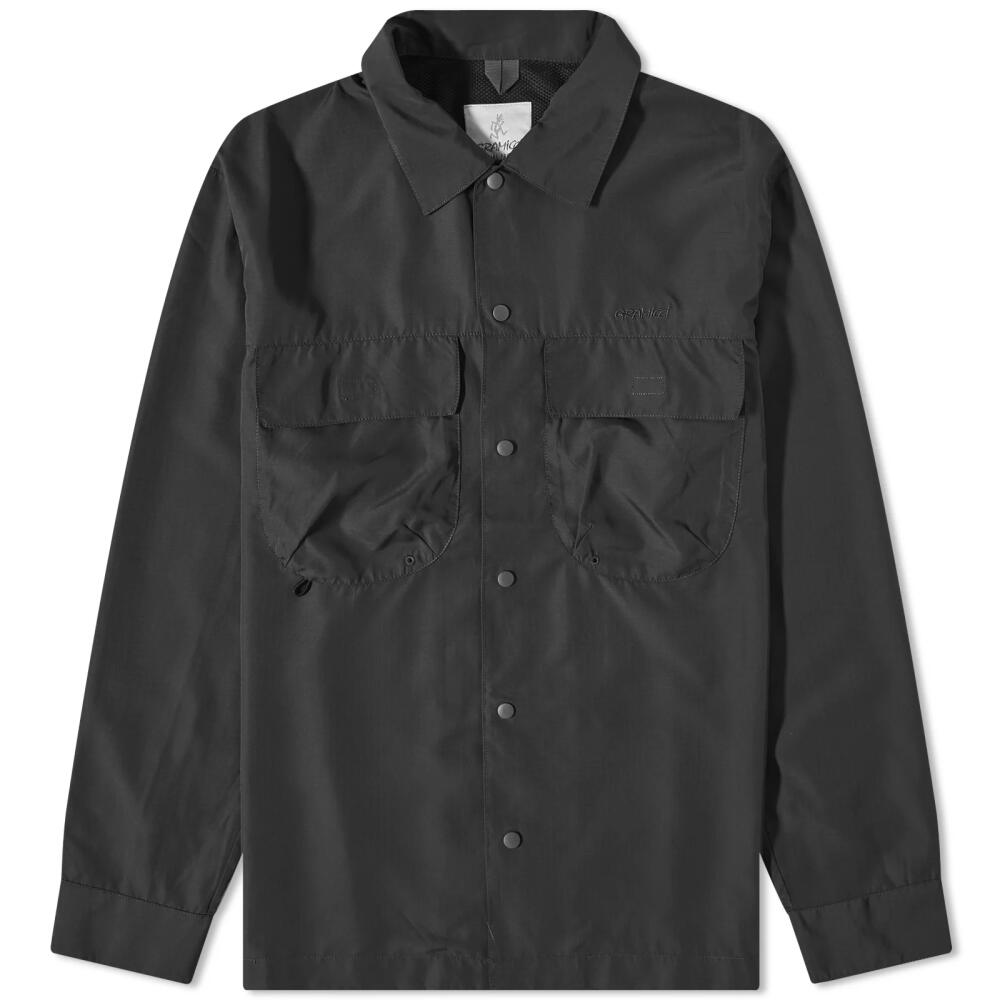 Gramicci Men's Light Ripstop Utility Shirt in Black Cover