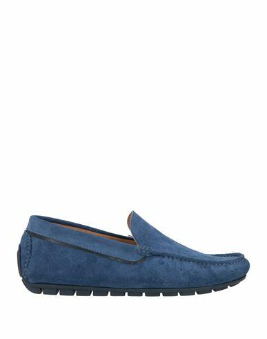 Loriblu Man Loafers Slate blue Leather Cover