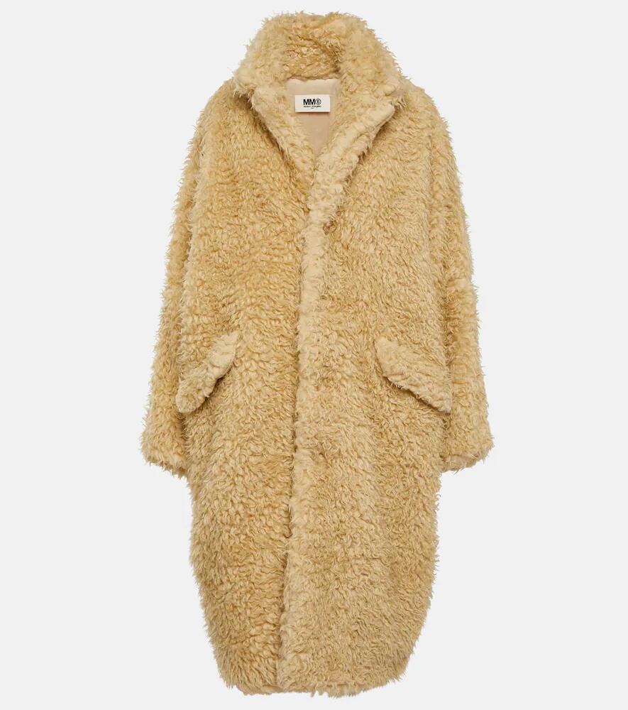 MM6 Maison Margiela Oversized faux fur coat Cover